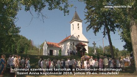 nnepi szentmise a Szent Anna kpolnnl 2018.jlius 29-n.